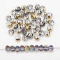 Glass Faceted Spacer Beads 8mm Plating Metallic Color 60pcs 11