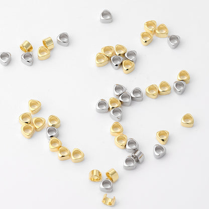 Brass Arc Triangle Spacer Beads 2.5mm 100pcs 3