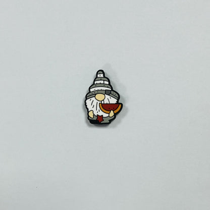Silicone Focal Beads Cartoon Dwarf Holding Various Items 20pcs 12