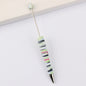 Beadable Pen Printed Pattern Plastic Light Weight