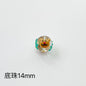 Hand Painted Christmas Enamel Glass Beads 12mm 14mm 1pc 32