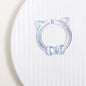Clear Cat Head Acrylic Beads 23mm Transparent Frame 10pcs 10