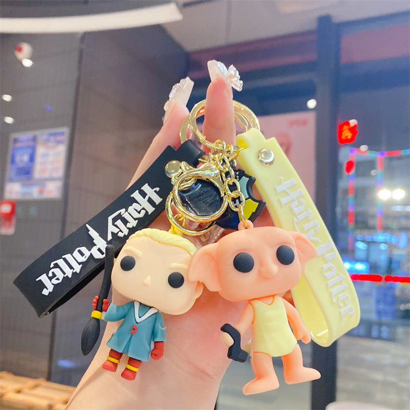 Plastic Halloween Themed Chibi Character Keychain Magical Series