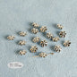 Plating Irregular Shaped Acrylic Beads Metal Colored Silver 100pcs 7