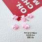 Bear and Double Heart Metal Beads 13mm Baking Painted Alloy 10pcs 21