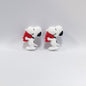 Silicone 3D Focal Beads Snoopy Shell Smiling Face Center 20Pcs 8