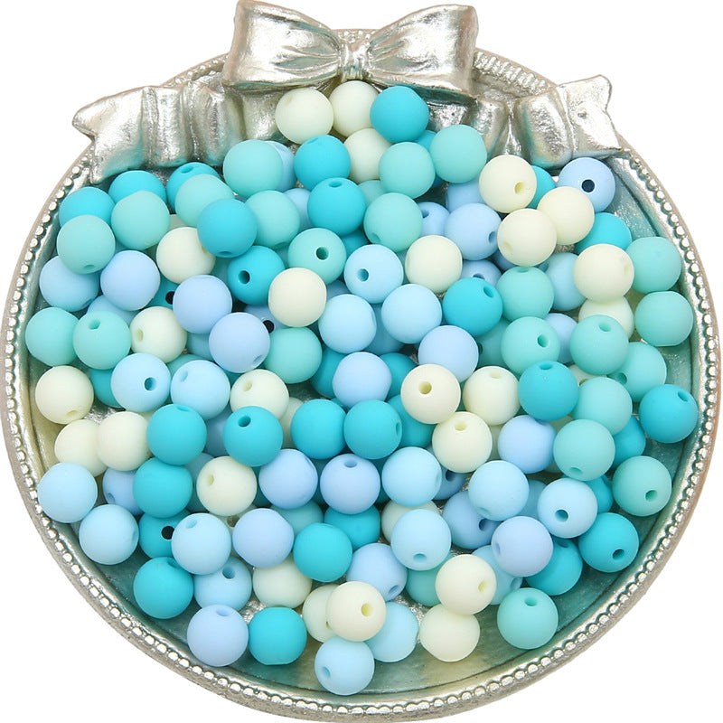 Opaque Acrylic Beads 8mm Pastel Matte Colors 60pcs 5