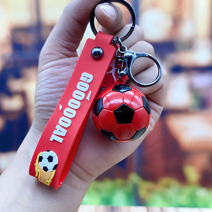 Acrylic World Cup Football Keychain Mini Soccer Ball Colorful Design 9