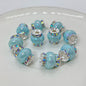 Lantern Rhinestone Beads 14mm Acrylic Plating Bright Color 20pcs 16