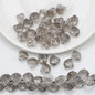 Electroplated Shell Glass Beads 10mm Glossy Ridged Surface 60pcs 16