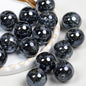 Smoky Ink Texture Resin Beads 16mm Round Gradient Mixed Colors 10pcs 7