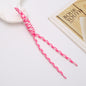 Two Tone Braided Rope Crochet Keychain Fabric Slim Durable 8pcs 13