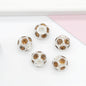 Metal Rhinestone Hollow Spacer Beads 8mm 50pcs 5