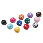 Colorful Speckled Acrylic Beads 12mm Round Mixed Colors 200pcs 5