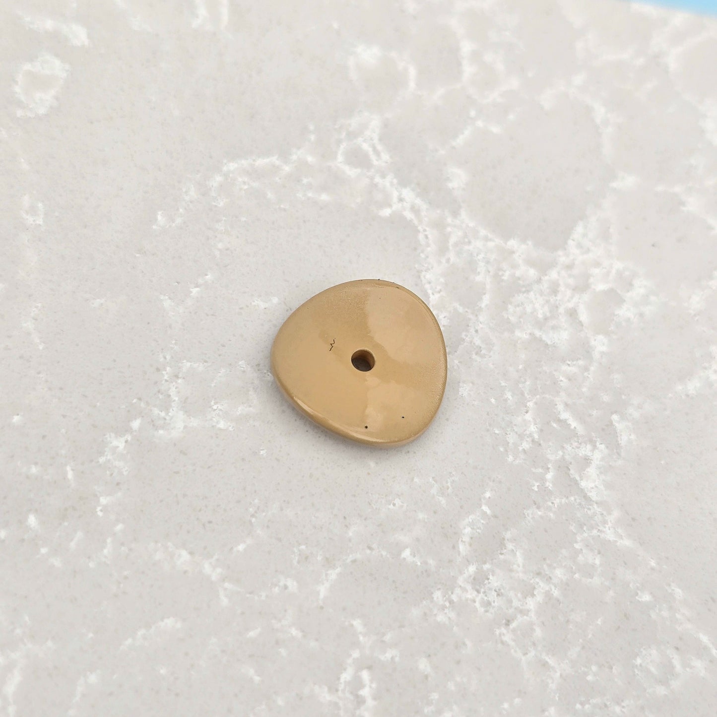 Acrylic Potato Chips Spacer Beads 14mm Baking Painted 20pcs 23