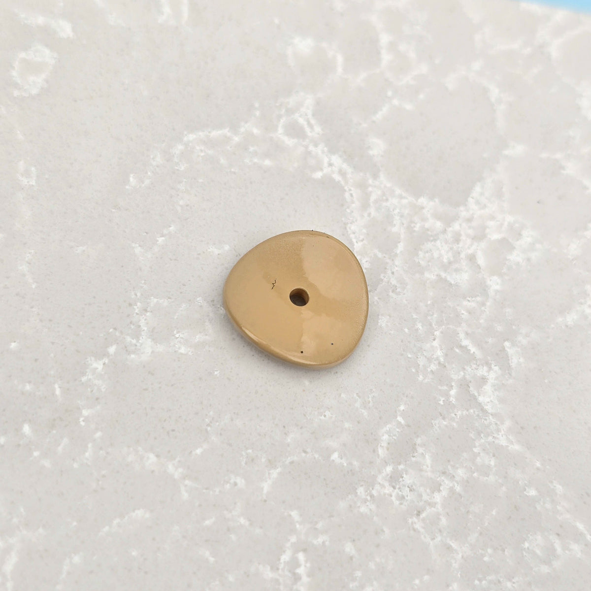 Acrylic Potato Chips Spacer Beads 14mm Baking Painted 20pcs 23