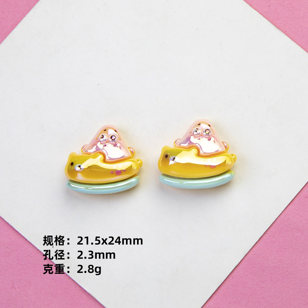 Spongebob Series Resin Beads Glossy Pastel Character Faces 20pcs 7