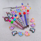 Silicone Focal Beads Unicorn Pastel Colors Bright Palette 20pcs 4