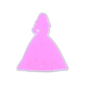 Silicone Focal Beads Barbie Princess Pink Silhouettes 20pcs