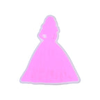 Silicone Focal Beads Barbie Princess Pink Silhouettes 20pcs