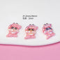Plating Resin Beads Cartoon Character Glossy Pastel Colors 10pcs 9