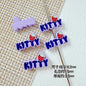 Signboard Metal Beads Painted Sanrio Series Colorful 10pcs 10