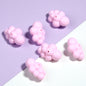 Pastel Cloud Acrylic Beads 22x32mm Smooth Rounded Shapes 5pcs 8