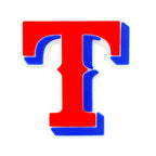 Silicone Focal Beads English Letter T Varsity Style Layered Color Blocking 20pcs 6
