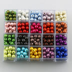 Glossy Metallic Round Acrylic Beads 10mm Colorful Assorted 50pcs 2