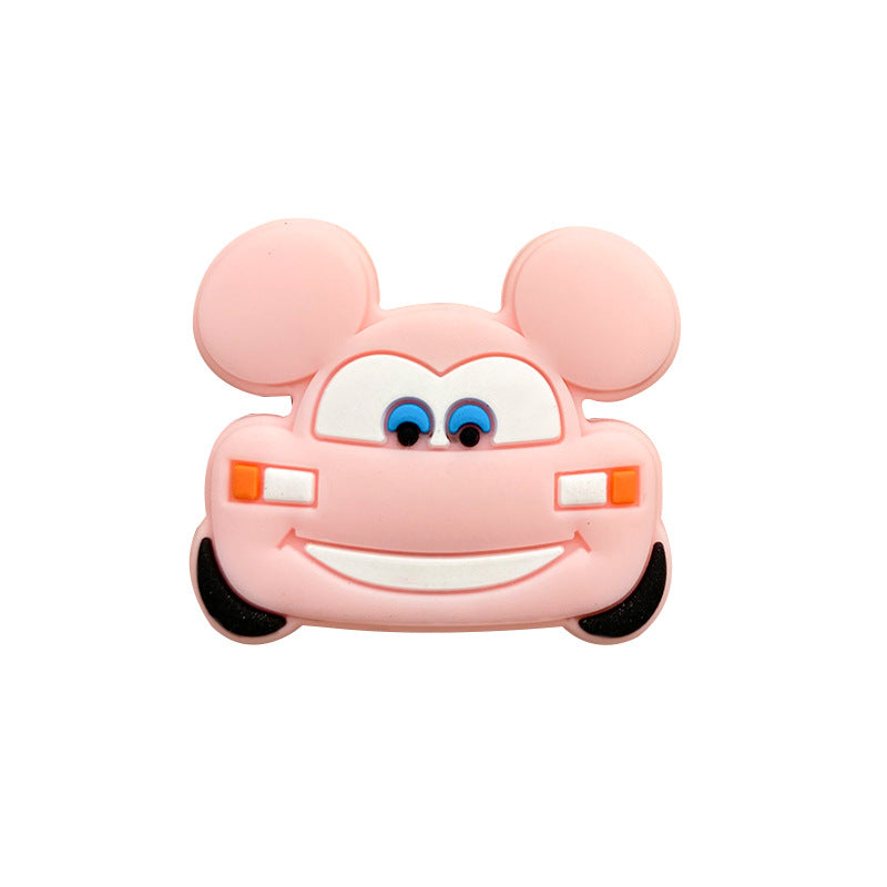 Silicone Focal Beads Automotive Car Design with Mouse Ears and Bright Expressions 20pcs 9