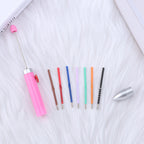 Beadable Pen Colorful Heart Accent 155mm Diameter 14mm Weight 11g 4