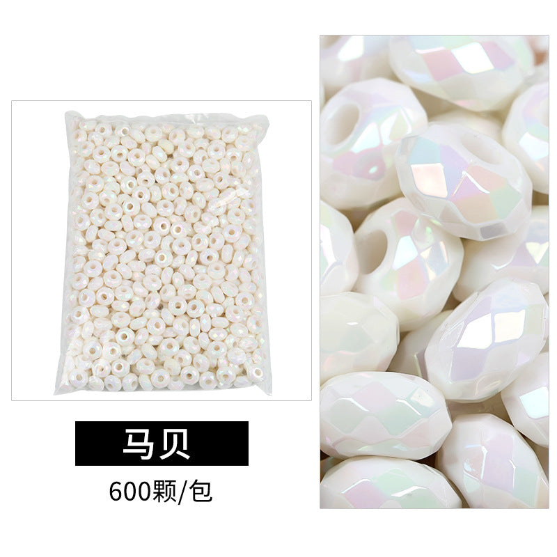 Acrylic Spacer Beads 14mm Candy Solid Color Large Hole 100pcs 12