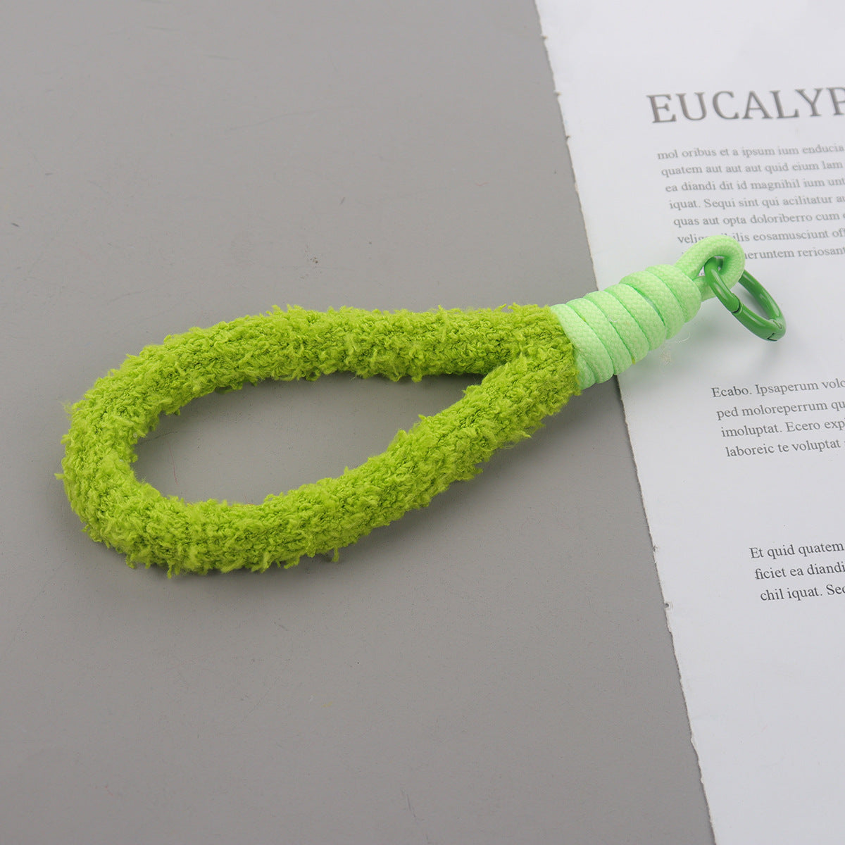 Plush Phone Charm Candy Color Soft Polyester Loop 2pcs 16cm 7