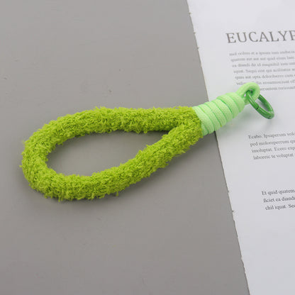 Plush Phone Charm Candy Color Soft Polyester Loop 2pcs 16cm 7
