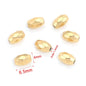 Stainless Steel Faceted Metal Beads 3-6.5mm Mixed Gold and Steel 10pcs 17
