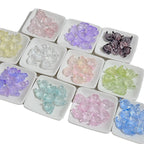 Electroplated Czech Glass Beads Star Shape 14mm Lavender 100pcs 5