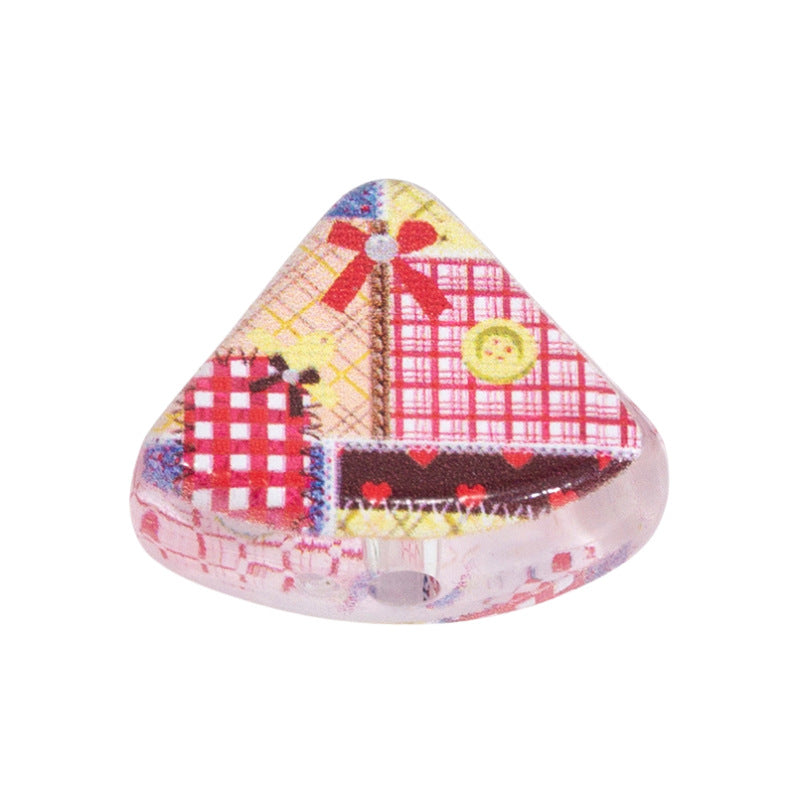 Cake Slice Acrylic Beads 21mm Colorful Mixed 10pcs 10