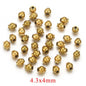 Stainless Steel Lantern Crimp Metal Beads 4/5/6mm Mixed Finish 20pcs 8