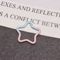 Alloy Gradient Pearlescent Star Trigger Spring Keyrings 4pcs 43mm 11