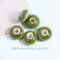 Ceramic UFO Spacer Beads 12mm Vintage Fambe Blaze 40pcs 10