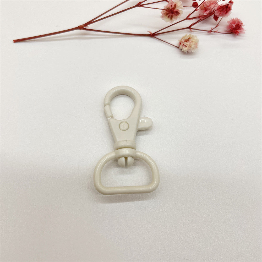 Colorful Plastic Swivel Snap Hook Keychain Clasps 40mm 20pcs 6