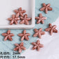 Coffee Color Ocean Creatures Ceramic Beads Hand Painted 5pcs 13