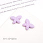 Baking Painted Faceted Butterfly Acrylic Beads 10mm Glossy Rainbow 50pcs 9