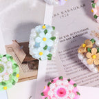 Flower Barrel Clay Beads 24mm Pastel Daisy 5pcs 2