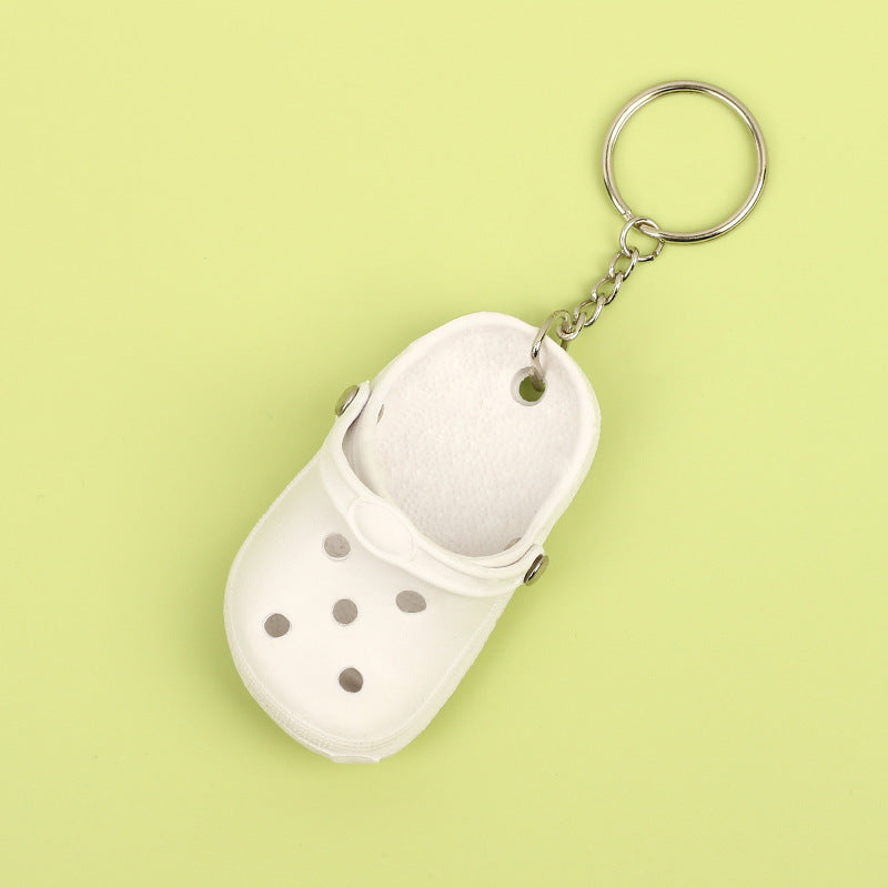 Silicone Mini Slippers Couple Keychain Colorful Clog Style 11