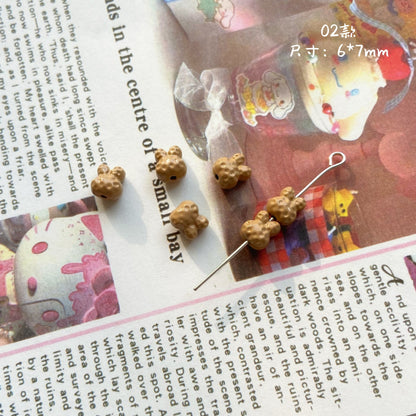 Round Metal Beads Cappuccino Color Smooth Finish 20pcs 3
