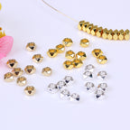 Brass Flat Rhombus Spacer Beads 2.5*4mm 50pcs