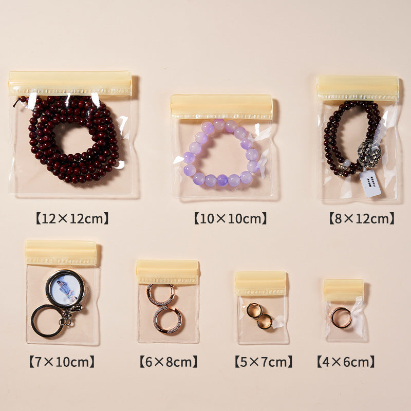 Colorful Transparent PVC Top Seal Zip Lock Bags 4x6 to 8x12cm 100pcs 12
