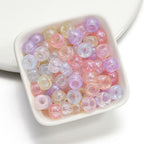 Mermaid Color Pony Beads 9mm Acrylic Pearly Pastel 200pcs