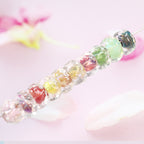 Lampwork Glass Beads Irregular Water Ripple Dyed Core Spacer 16mm 20pcs 2